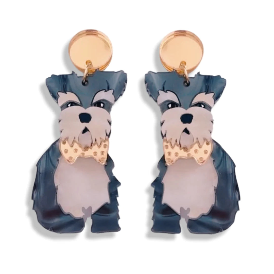 Schnauzer Pet Earrings