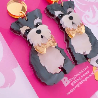 Schnauzer Pet Earrings