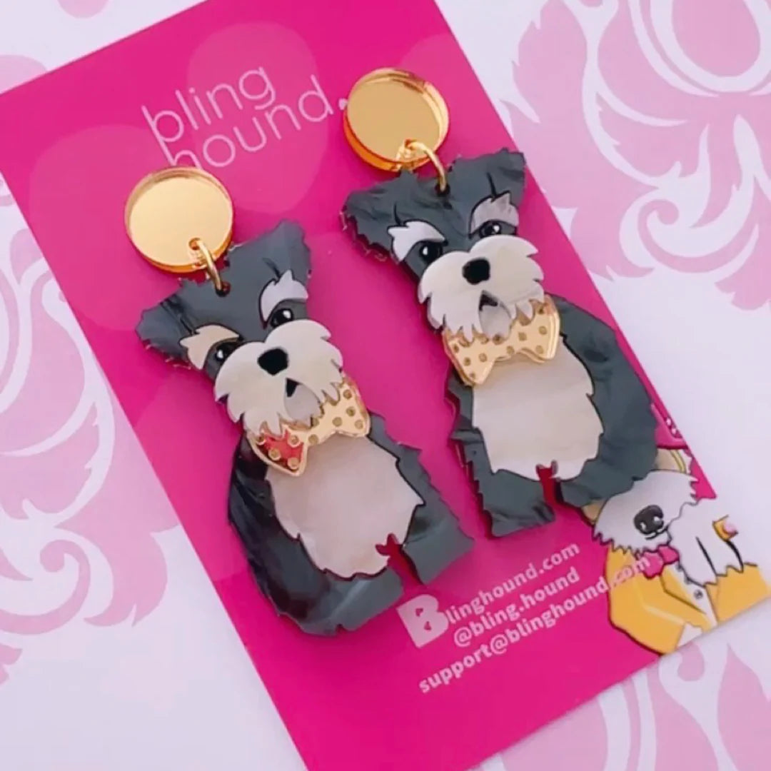 Schnauzer Pet Earrings