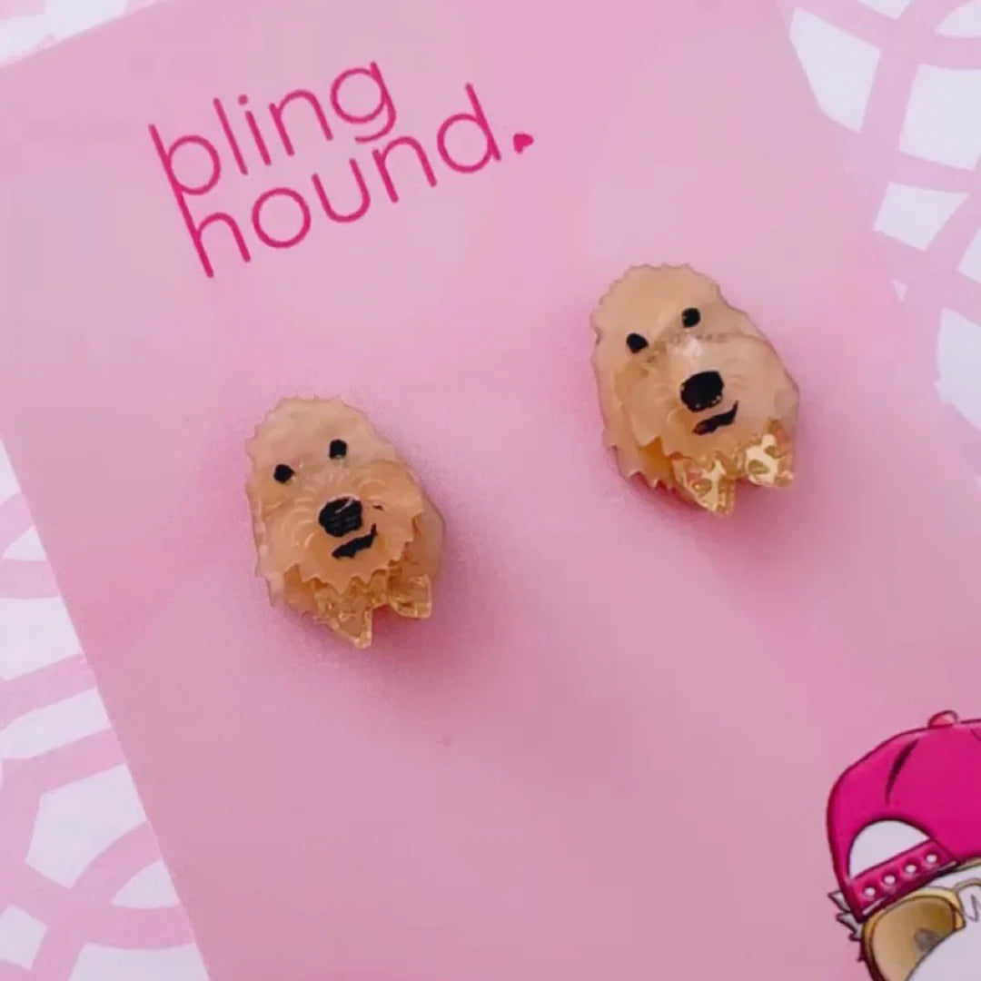 Lola the Labradoodle Pet Earrings