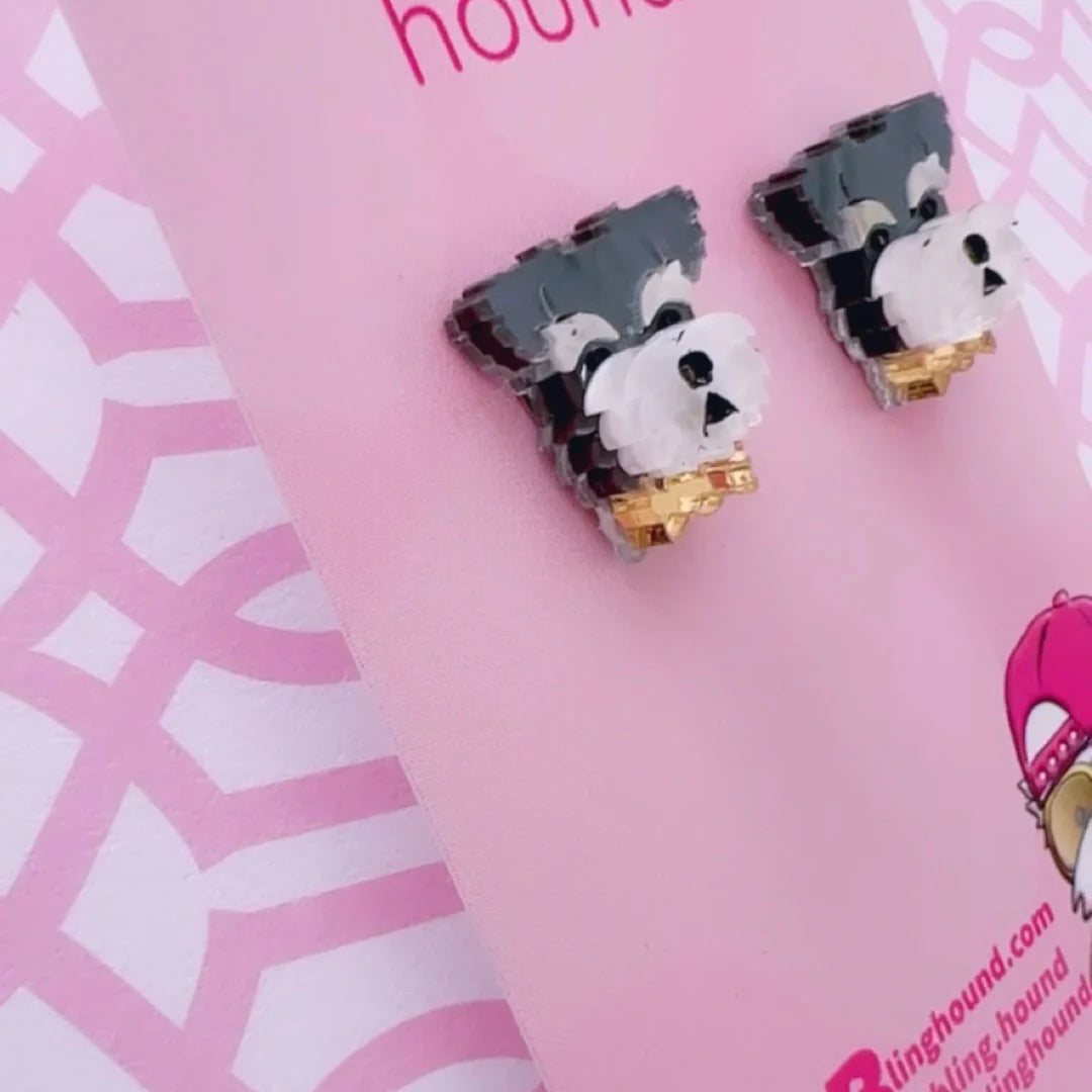 Schnauzer Pet Earrings