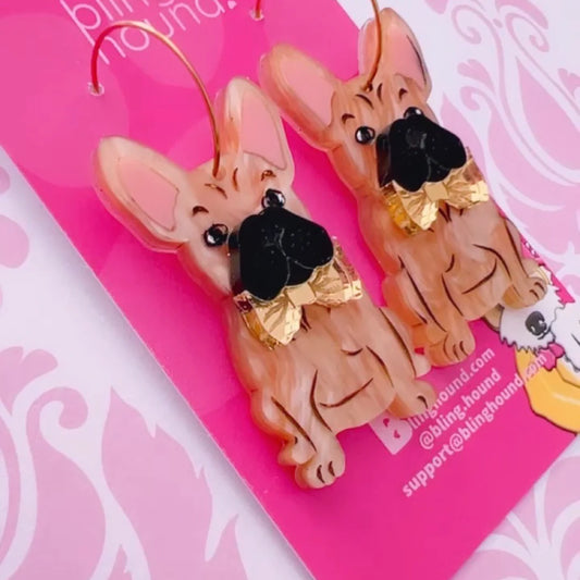 Frenchie Pet Earrings