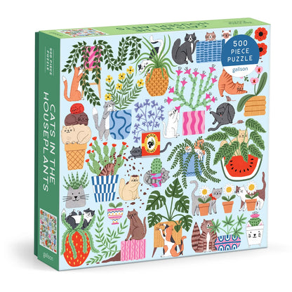 Galison Cats in the Houseplants Puzzle 500pc