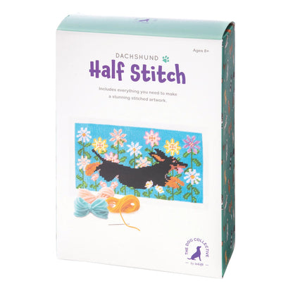 Dachshund Half Stitch Kit