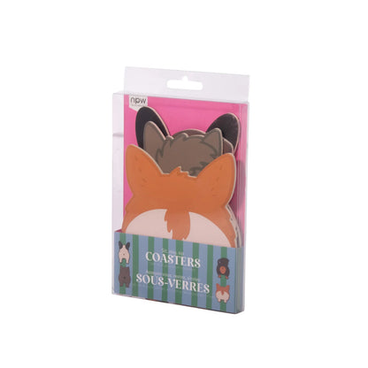 Dog Bum Coasters - Set of 4
