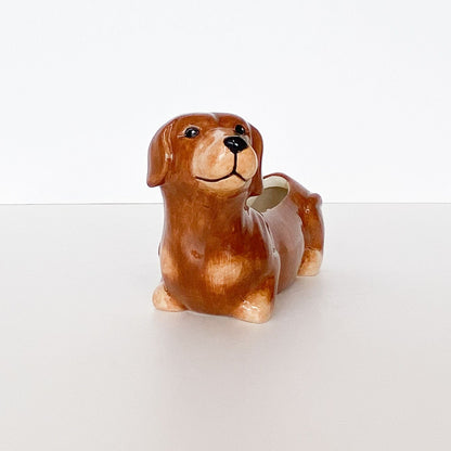 Dachshund Planter Brown 20cm