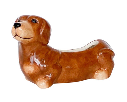Dachshund Planter Brown 20cm