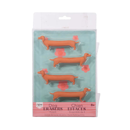 Dog Eraser Set of 4
