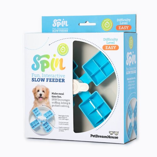 Spin Interactive Adjustable Slow Feeder for Cats and Dogs - Windmill