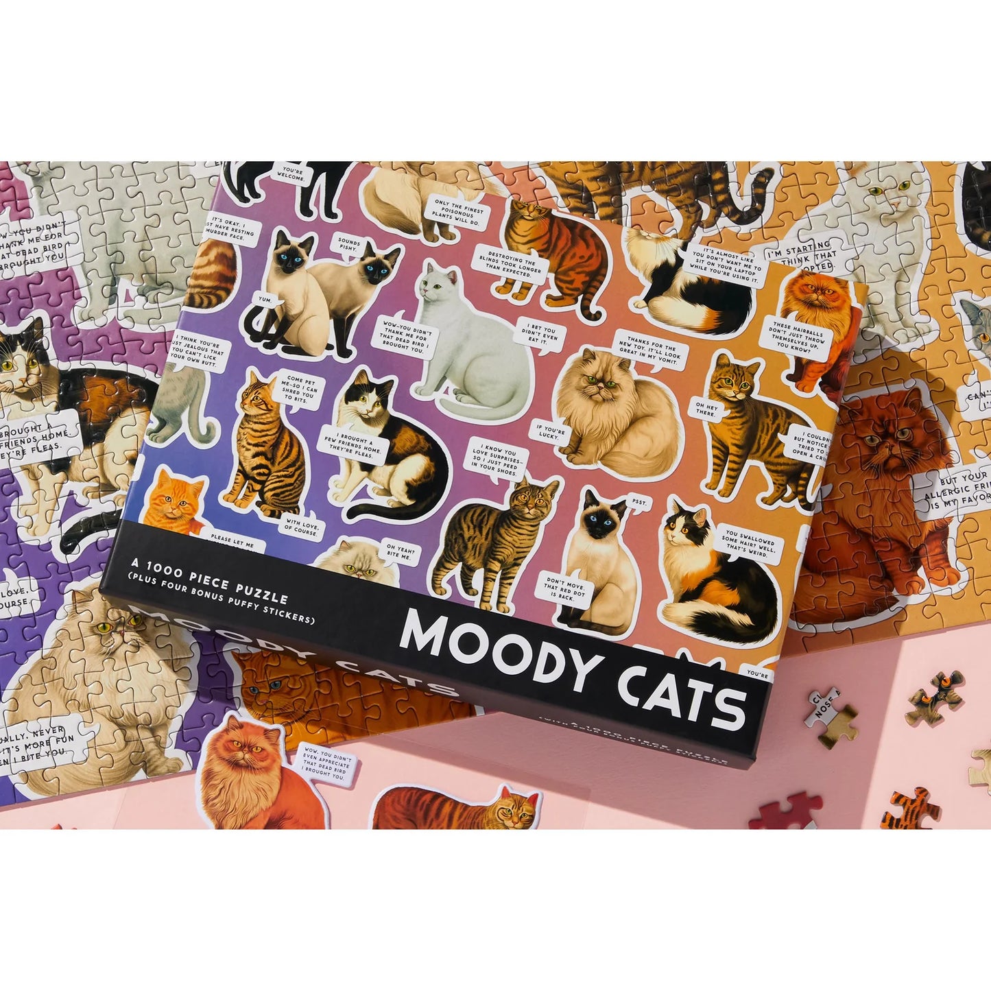 Moody Cats Puzzle 1000pc