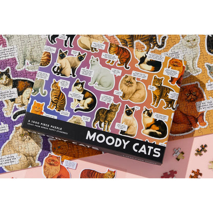 Moody Cats Puzzle 1000pc