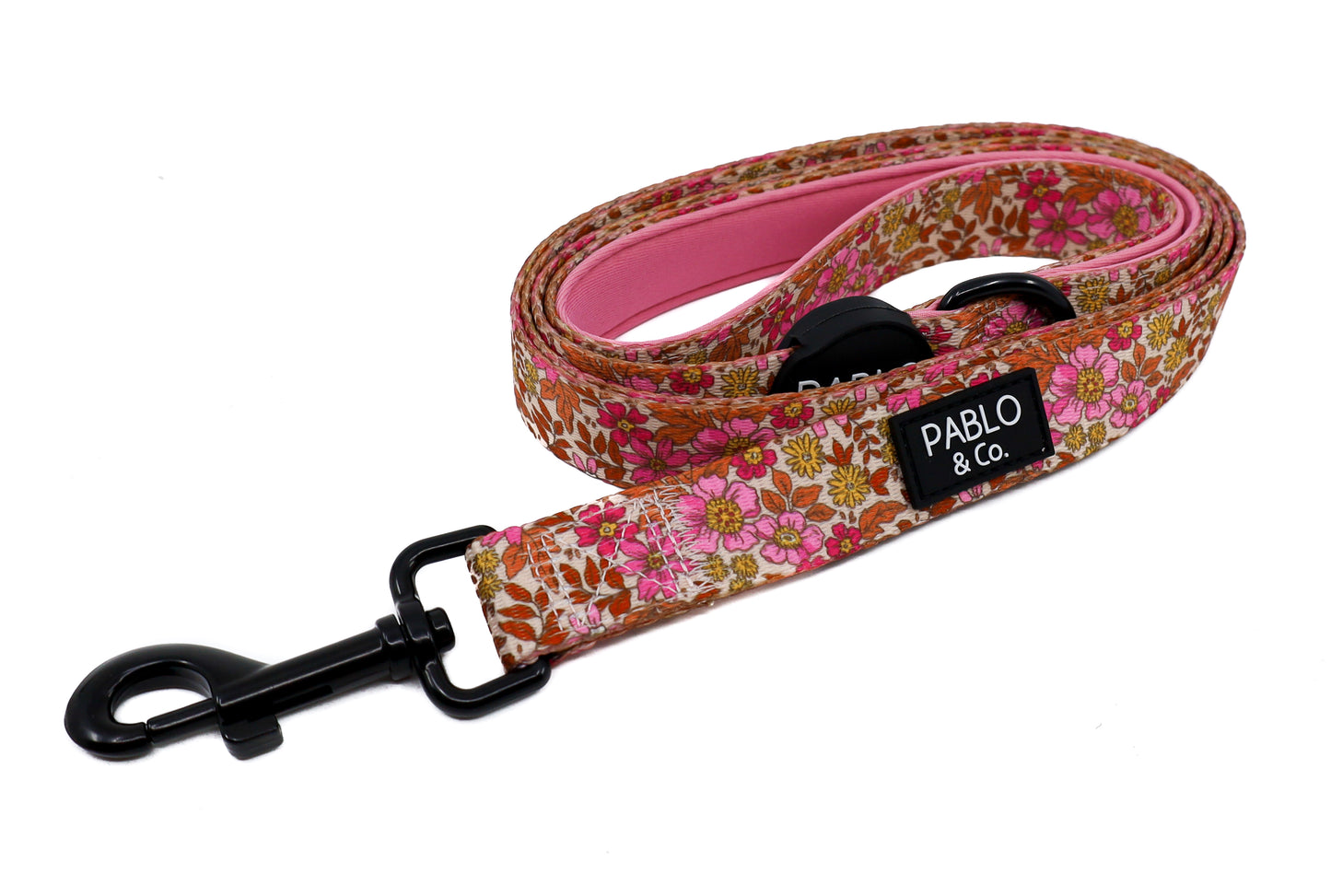 Pink Posies: Dog Leash