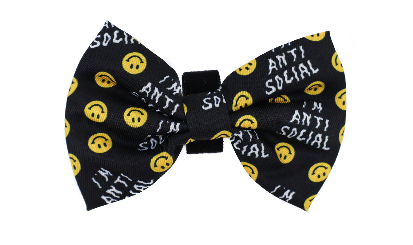 I'm Anti Social: Bow Tie. FINAL SALE. NO RETURNS.