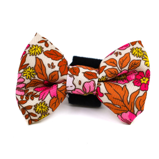 Pink Posies: Cat Bow Tie