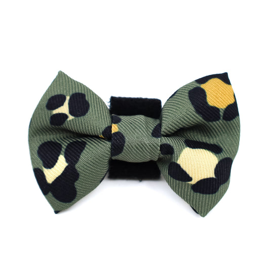 Khaki Leopard: Cat Bow Tie