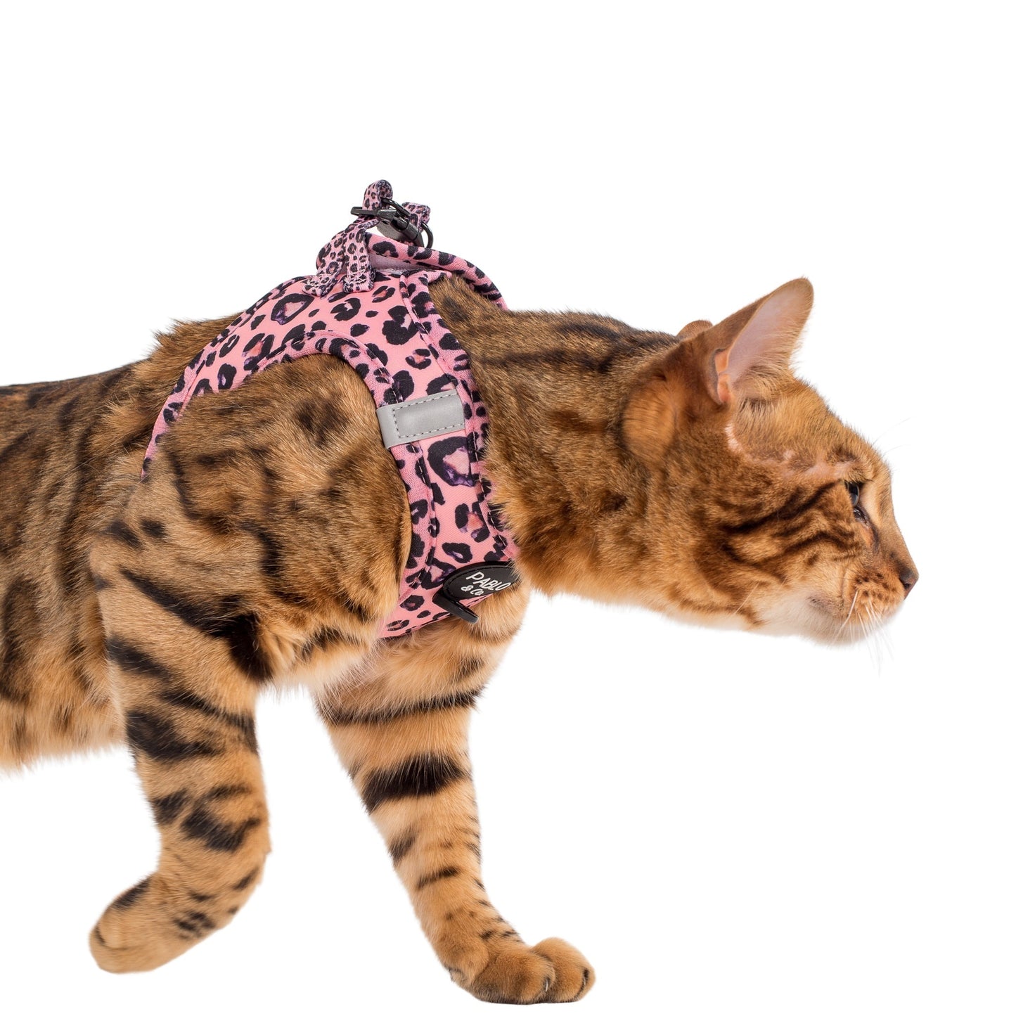 Pink Leopard: Step In Cat Harness