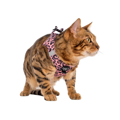 Pink Leopard: Step In Cat Harness