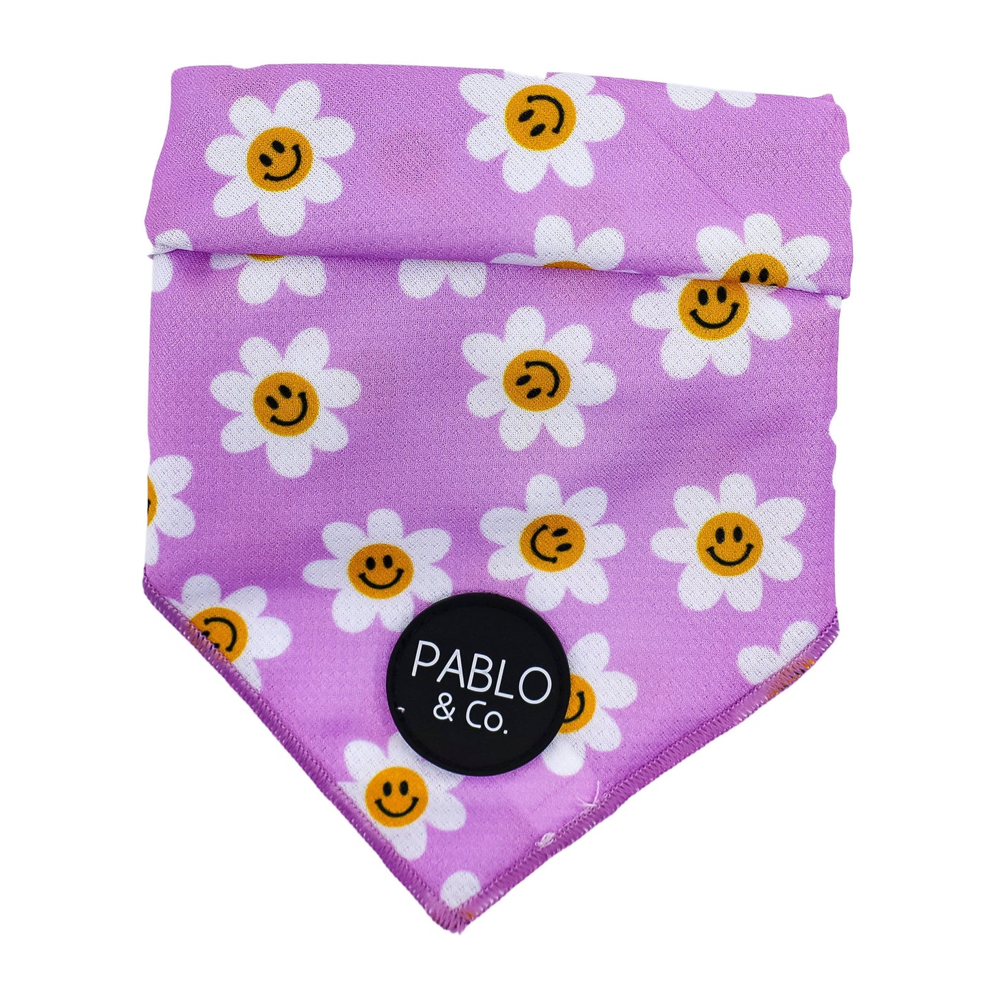 Lilac Smiley Flowers - Dog Bandana