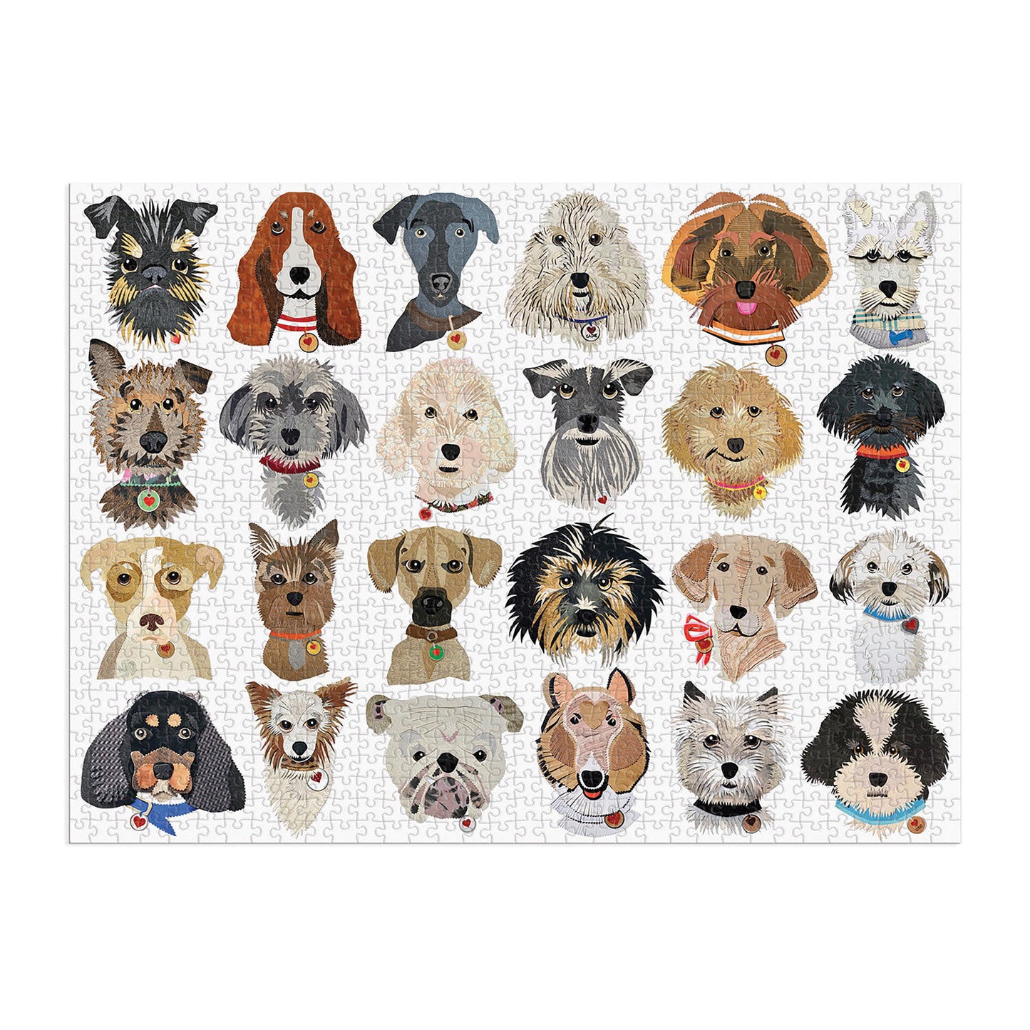 Galison - Paper Dogs Puzzle 1000 Piece