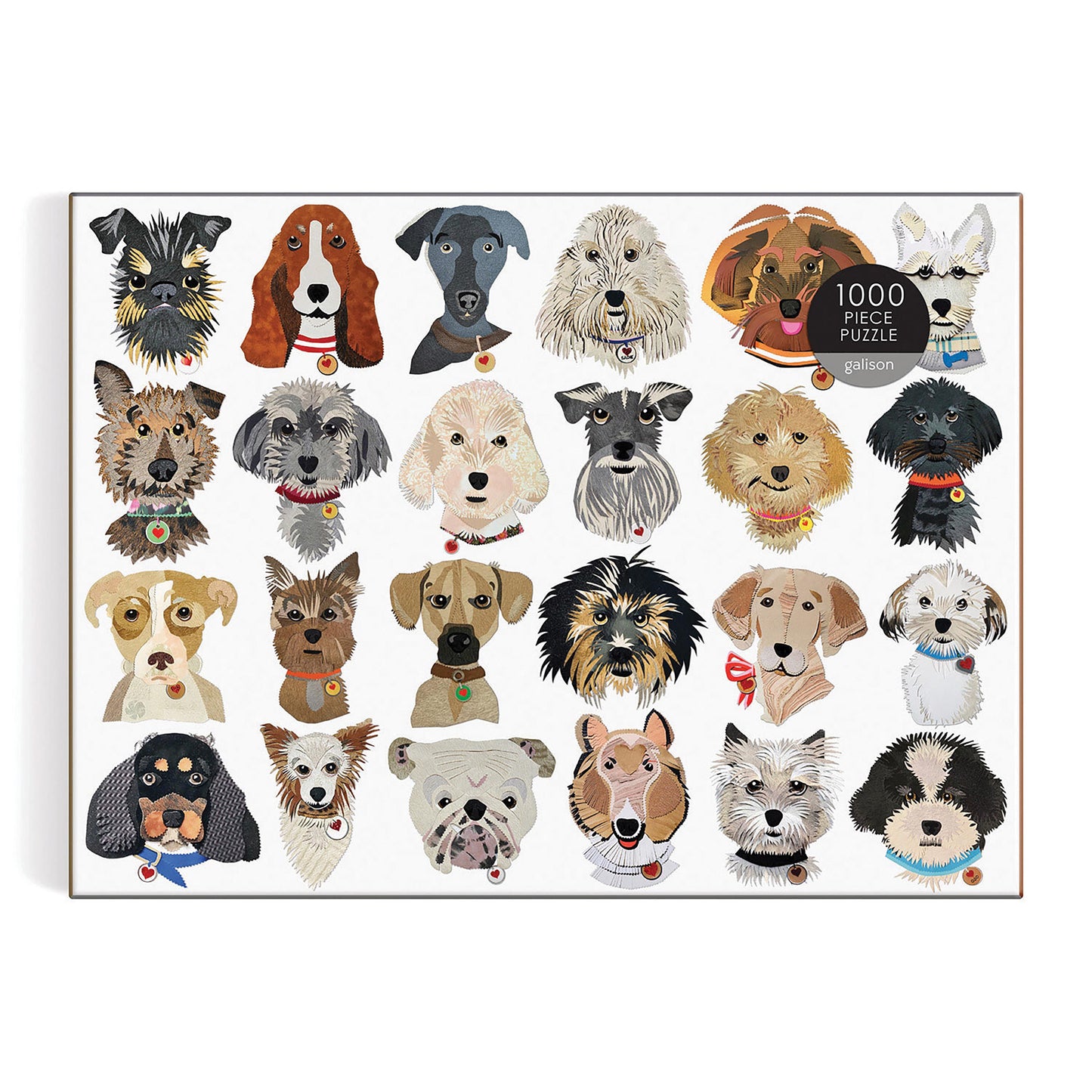 Galison - Paper Dogs Puzzle 1000 Piece