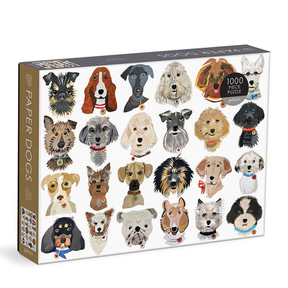 Galison - Paper Dogs Puzzle 1000 Piece