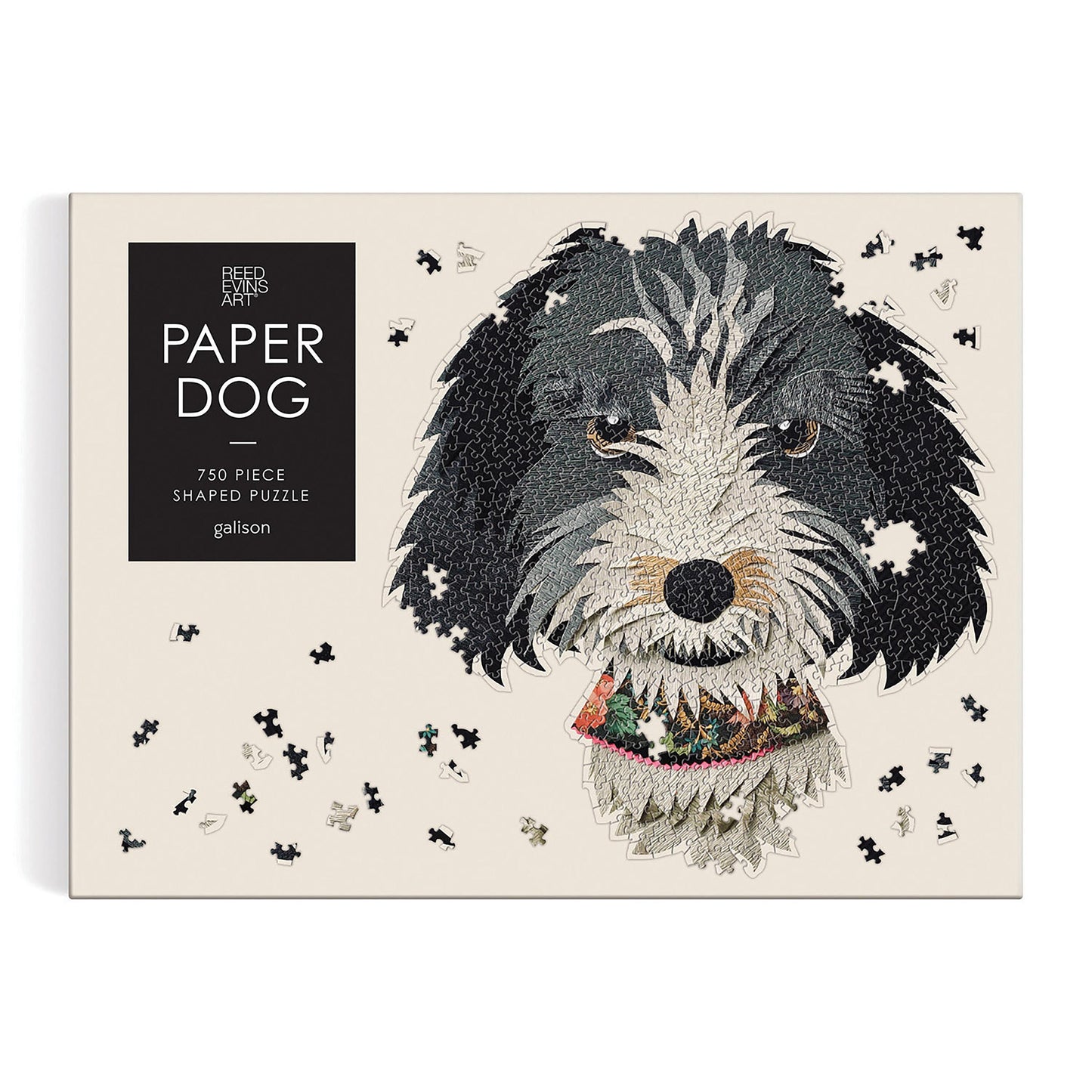 Galison - Paper Dog Shaped Puzzle 750 Piece