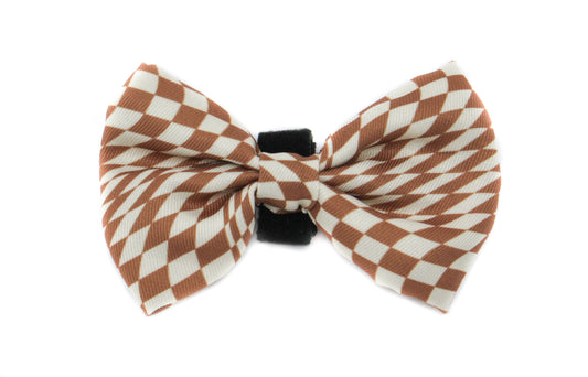 Brown Check Check: Bow Tie