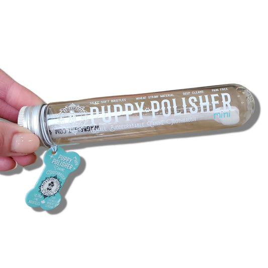 Wag & Bright: Mini Puppy Polisher Biodegradable Toothbrush