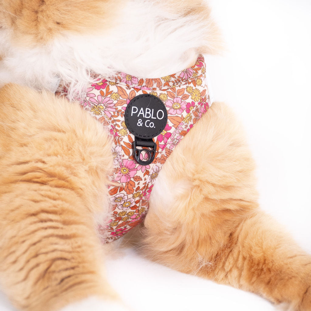 Pink Posies: Step In Cat Harness