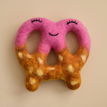 Felt Pretzel Dog Toss