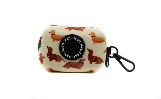 Doxie Christmas - Poop Bag Holder FINAL SALE. NO RETURNS.