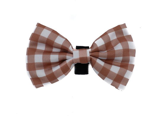 Chocolate Gingham: Bow Tie