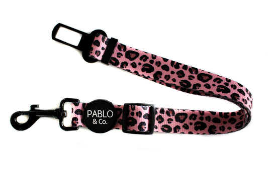 Pink Leopard: Adjustable Car Restraint