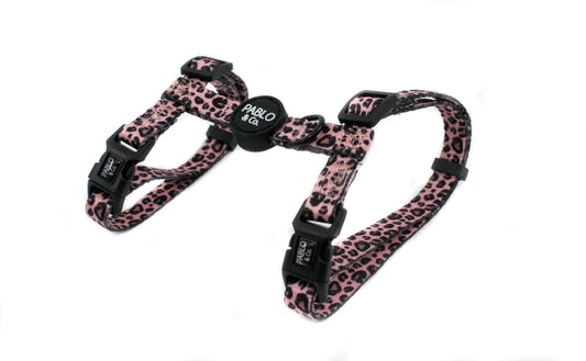 Pink Leopard: Cat H Harness