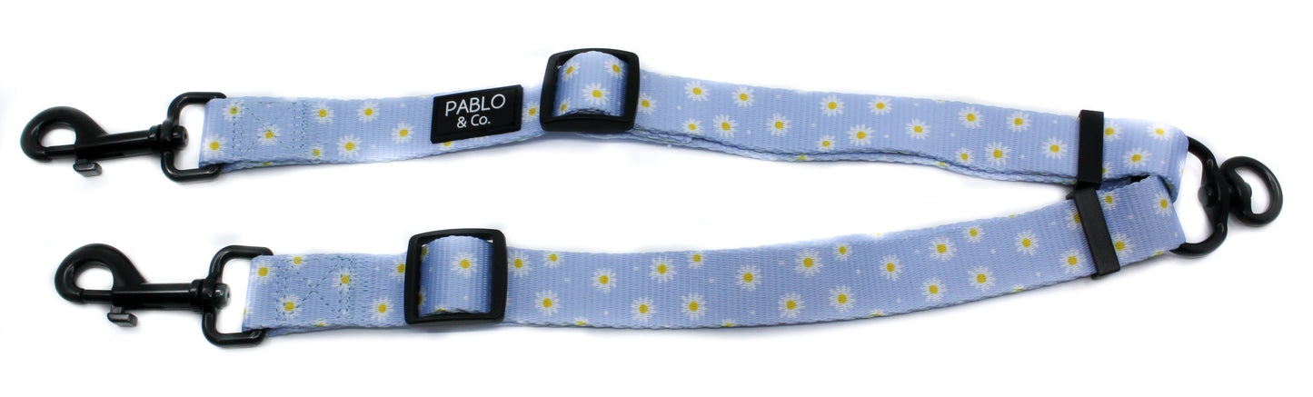 Blue Daisy: Adjustable Leash Splitter FINAL SALE. NO RETURNS.