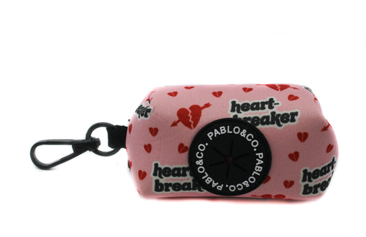 Pink Heartbreaker - Poop Bag Holder FINAL SALE. NO RETURNS.