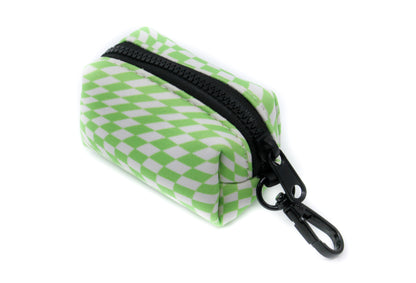 Lime Check Check - Poop Bag Holder