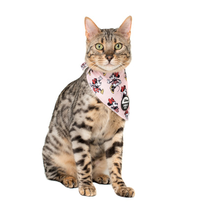 Minnie Mouse & Flowers: Cat Bandana