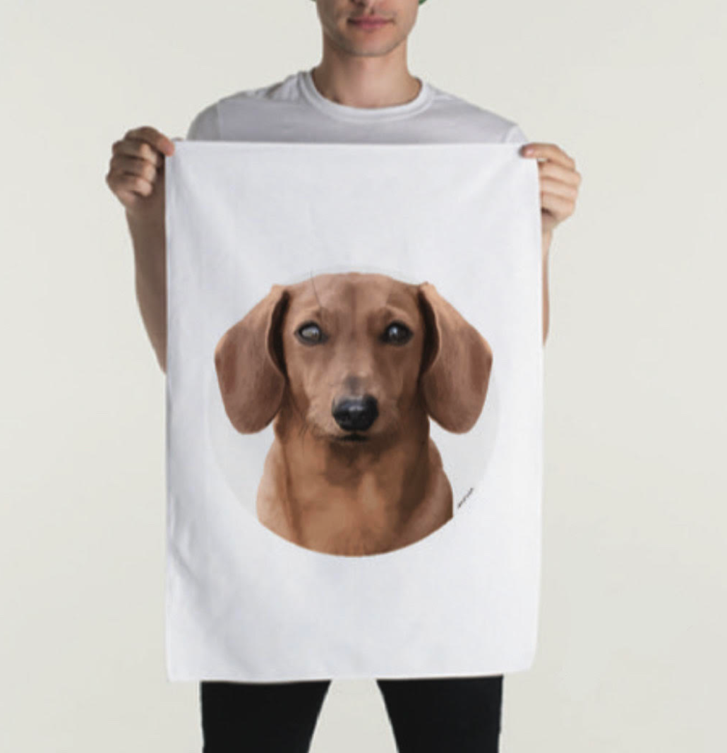 Pet Linen Tea Towel