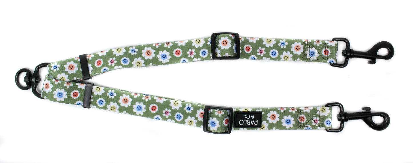 Smiley Flowers: Adjustable Leash Splitter