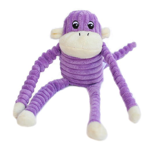 Zippy Paws: Purple Spencer the Crinkle Monkey Toy