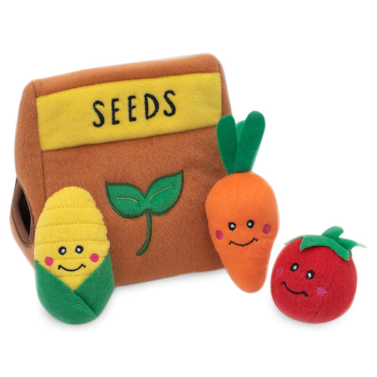 Zippy Paws:  Seed Packet + Veggies Burrow Toy