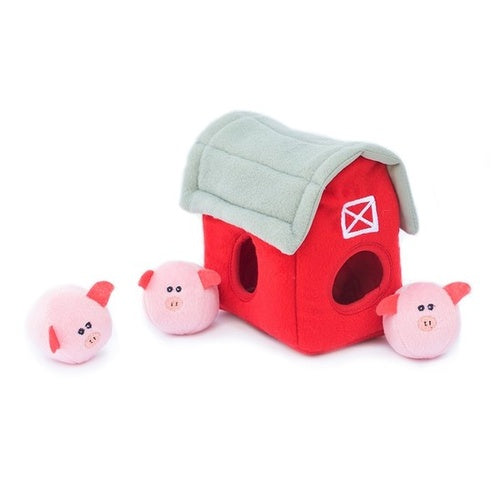 Zippy Paws: Pig Barn Burrow Toy