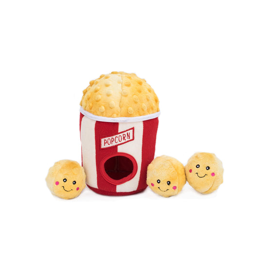 Zippy Paws:  Popcorn Bucket Burrow Toy