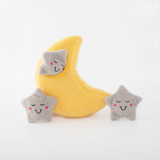 Zippy Paws: Moon & Stars Burrow Toy