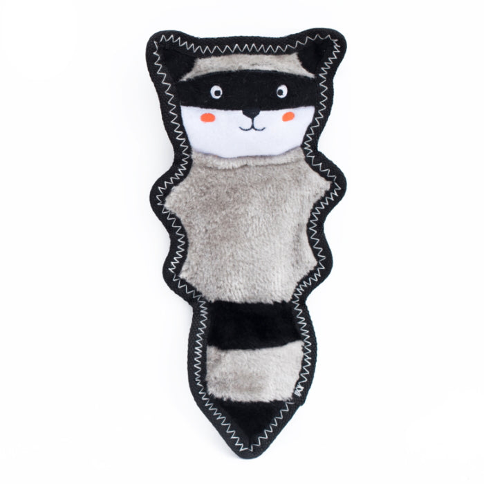 Zippy Paws: Z-Stitch Tough Dog Toy – Skinny Peltz Raccoon