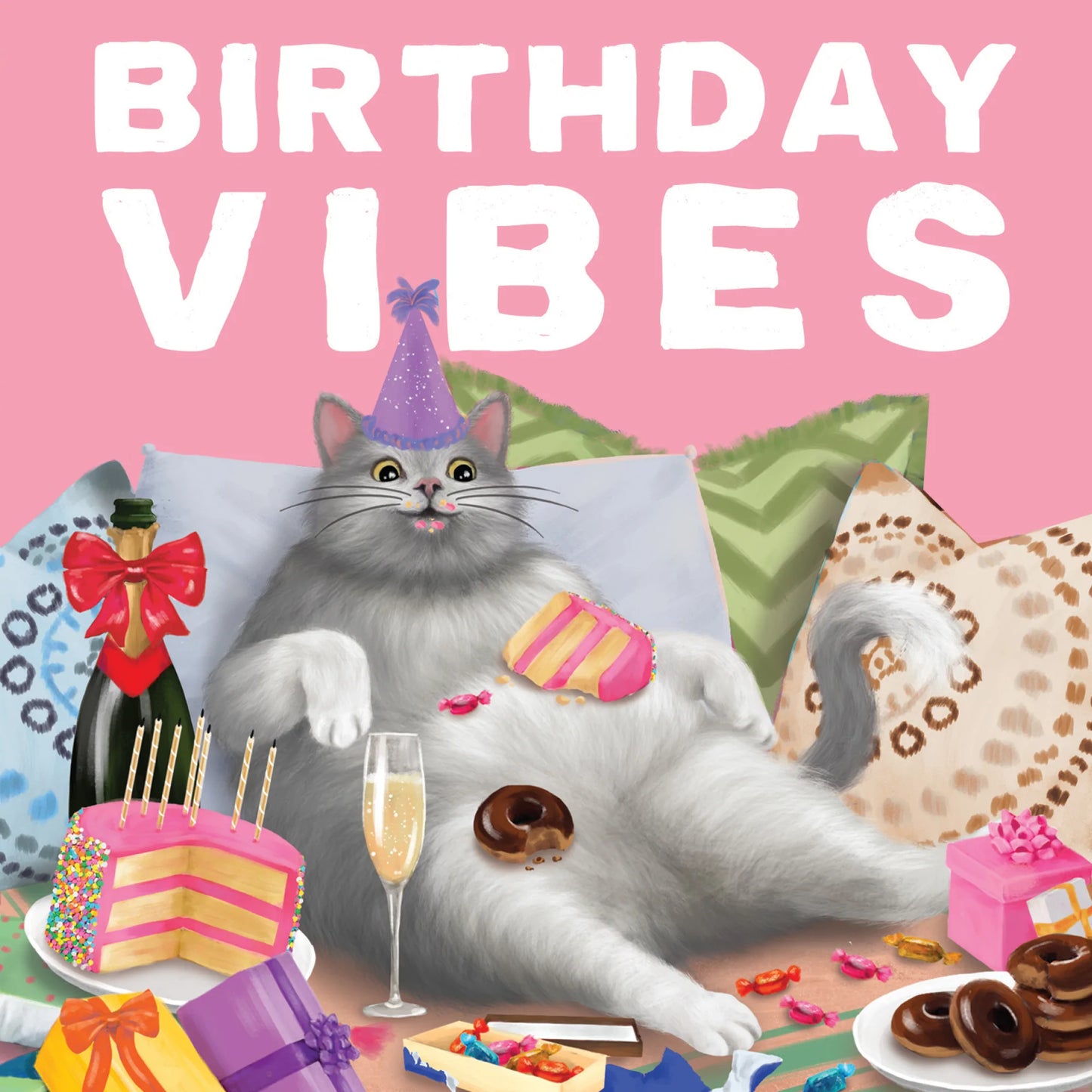 Cat Birthday Vibes: Greeting Card