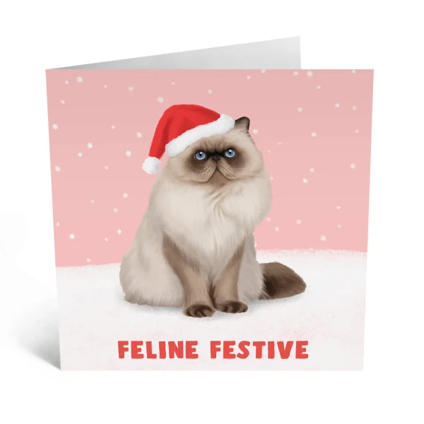 Feline Festive: Greeting Card FINAL SALE. NO RETURNS.